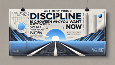 anthony vicino discipline is choosing between what you want now