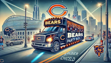 chicago bears party bus near chicago