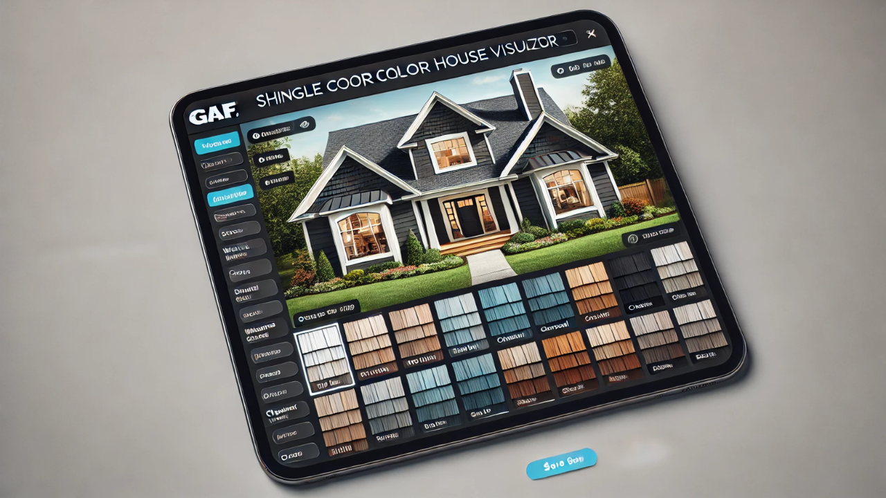 gaf shingle color house visualizer tool