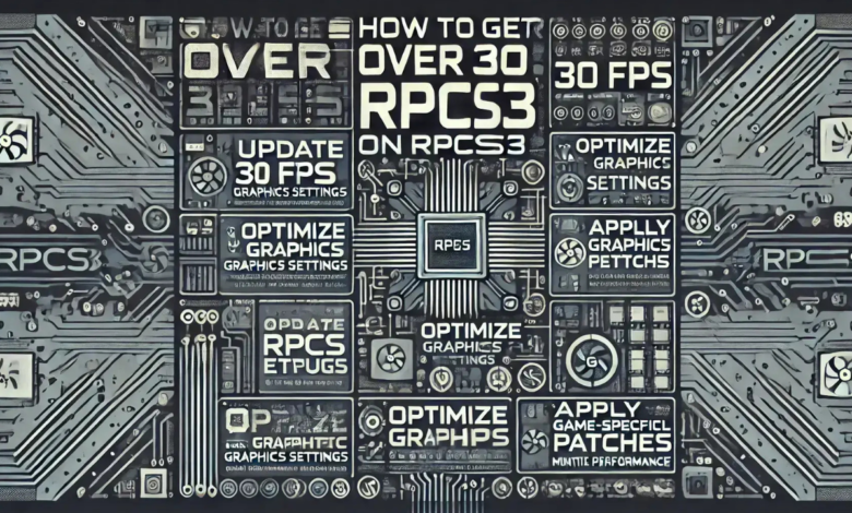 how to get over 30 fps on rpcs3