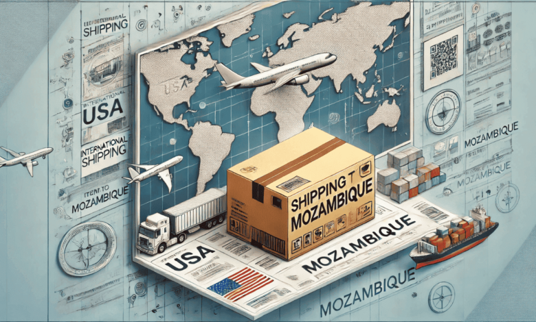 how to ship items to mozambique from usa