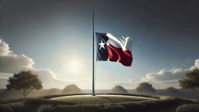 texas flags half staff