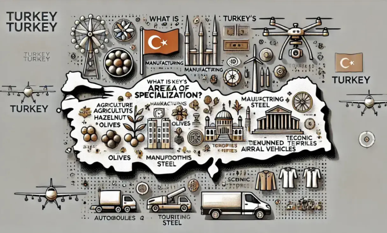 what is turkey's area of specialization