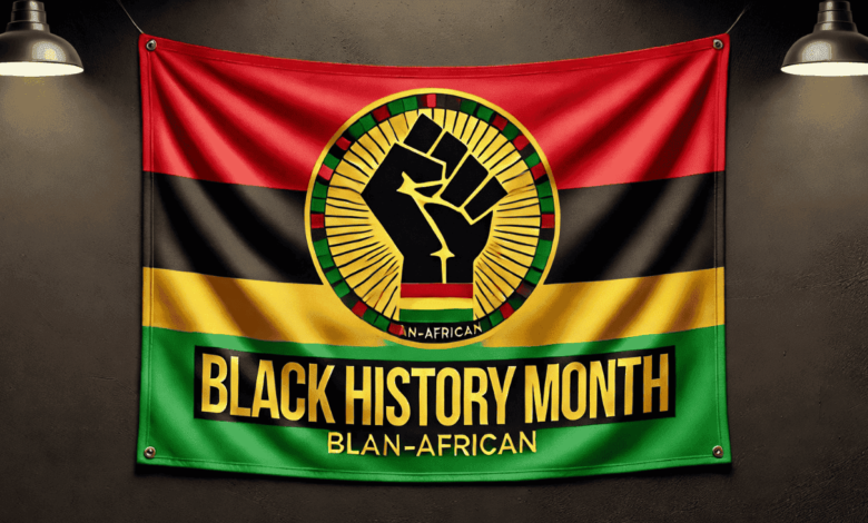 black history month flag