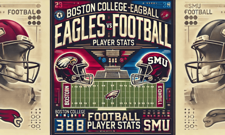 boston college eagles football vs smu football match player stats