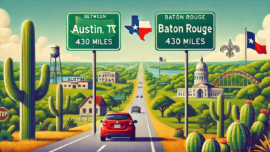 how many miles from austin to baton rouge