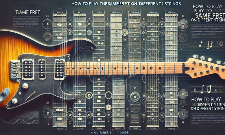 how to play the same fret on different strings